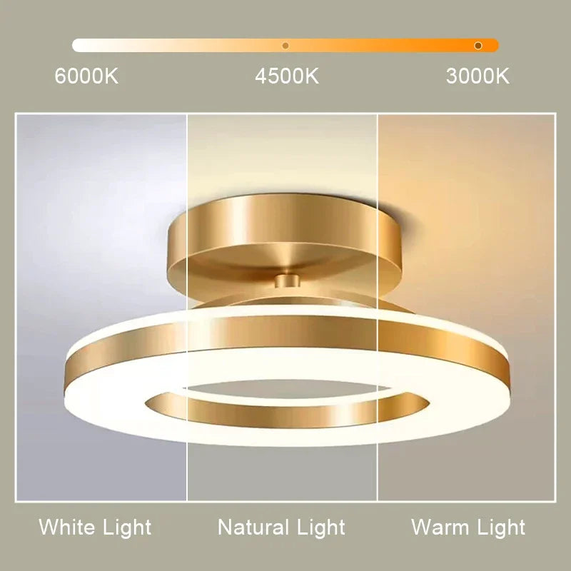 Lámpara de techo LED moderna, iluminación interior, decoración del hogar para dormitorio, mesa de comedor, sala de estar, balcón, pasillo, luz de techo