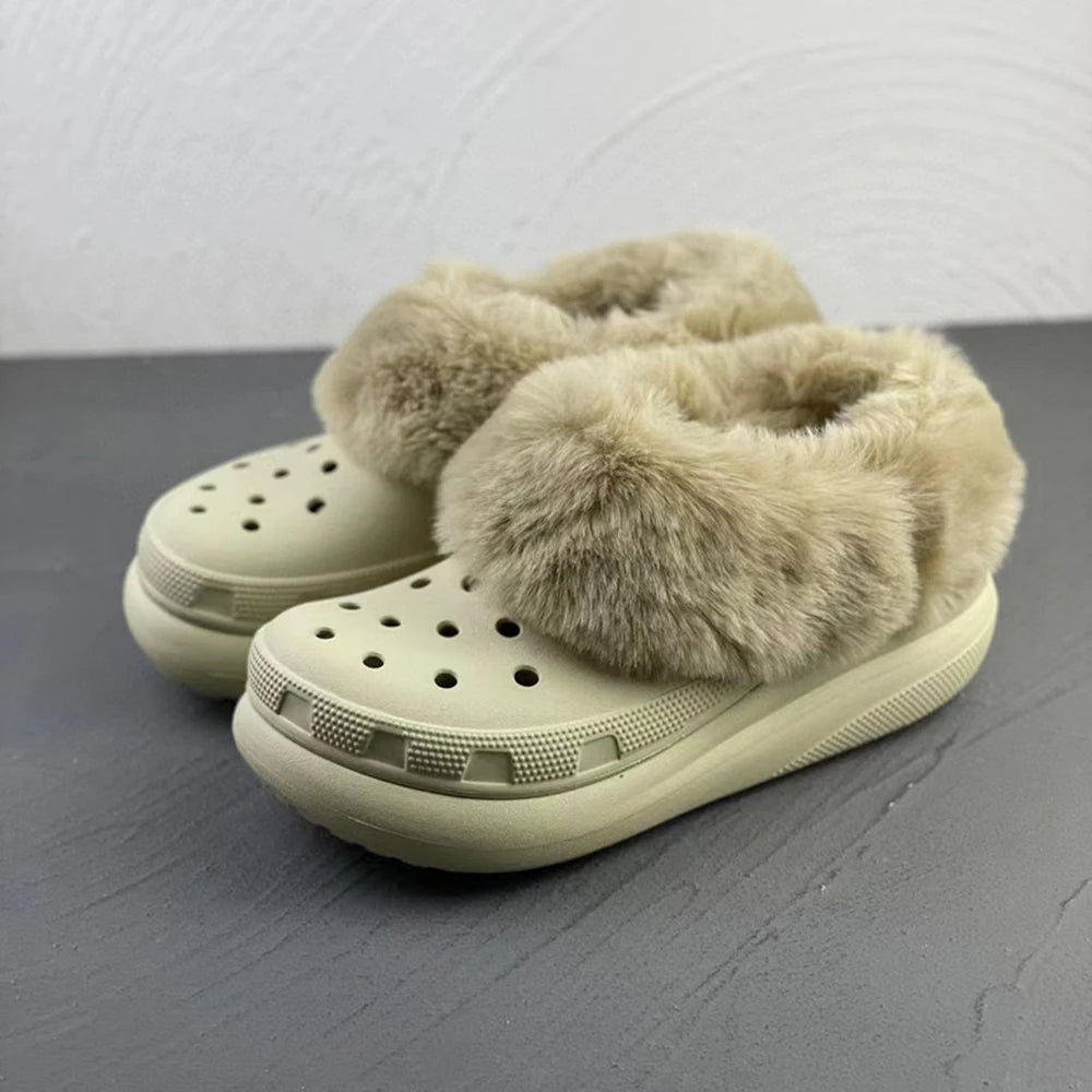 Zapatillas peludas de invierno, plantillas de piel, zuecos para zapatos, forros para zapatos, cubierta de felpa gruesa suave extraíble, forro cálido, 2024