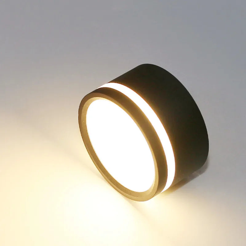 Luz de techo lámpara de punto redonda Led sala de estar Downlight montado en superficie AC220v luminaria luz decoración del hogar 7W 10W blanco cálido