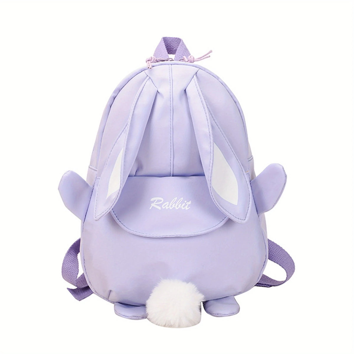 Mochila con orejas de conejo para niña, mochila escolar informal impermeable de gran capacidad, mochila escolar con cremallera suave, viajes y regalos sólidos para adolescentes