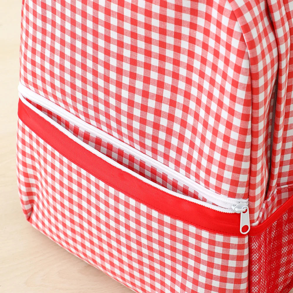 Mochila Escolar para Niños Pequeños, Mochila Linda con Estampado de Cuadros para Niñas, 12 Pulgadas para Preescolar y Jardín de Infancia, 15 Pulgadas para Adolescentes de Secundaria