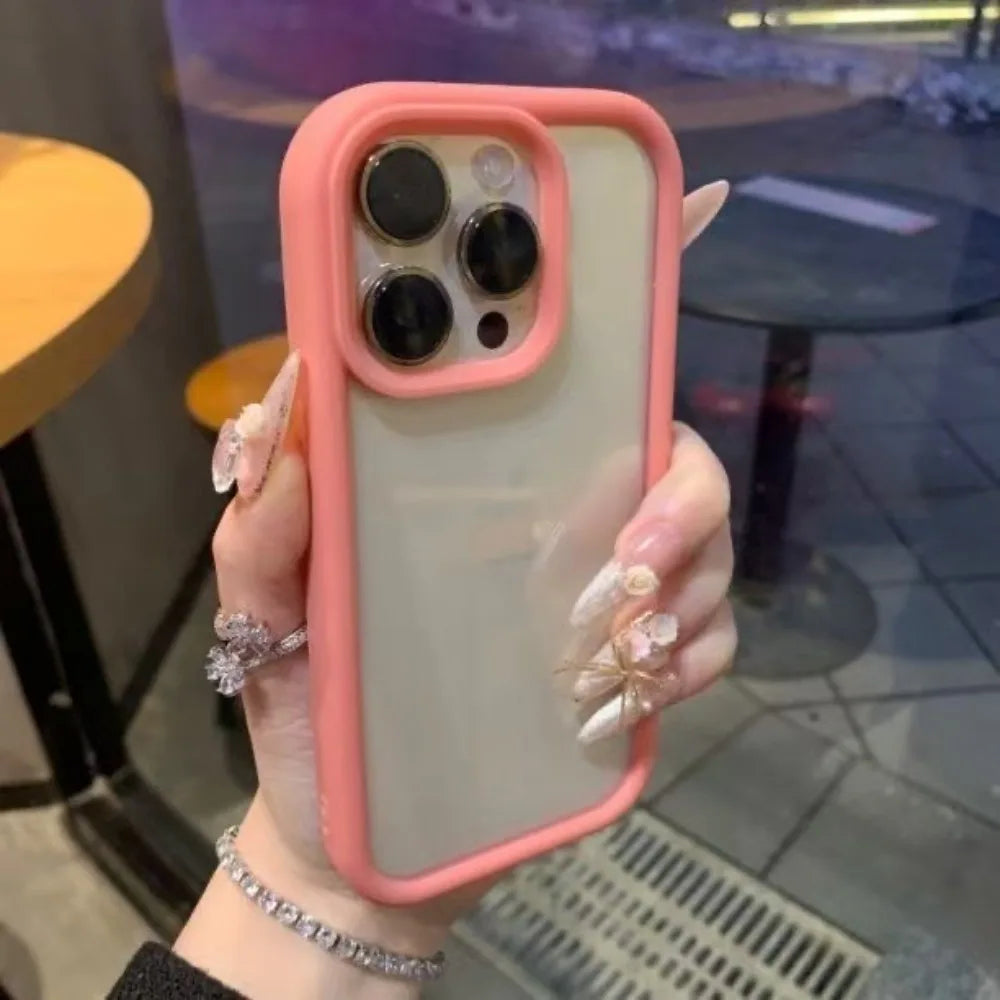 Funda de teléfono transparente de lujo para iPhone 17 Air 11 12 13 14 15 16 17 Pro Max Plus, funda de parachoques transparente a prueba de golpes