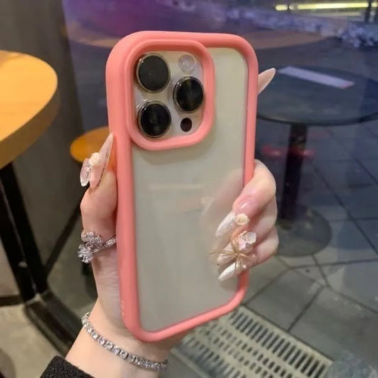 Funda de teléfono transparente de lujo para iPhone 17 Air 11 12 13 14 15 16 17 Pro Max Plus, funda de parachoques transparente a prueba de golpes