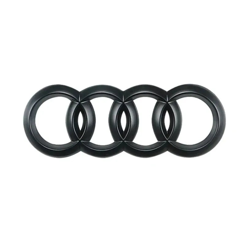 Emblema de 4 anillos con logotipo ABS para capó delantero y maletero trasero de coche para Audi A3 A4 A5 A6 A7 A1 Q2 Q3 Q5 Q7 Q8 TT Sline Quattro
