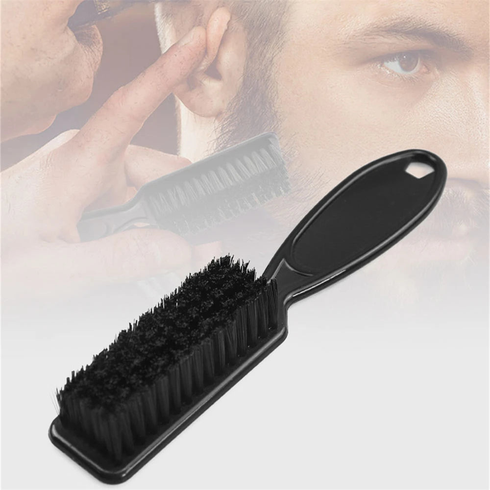 1 unidad, gran oferta, cepillo de cerdas suaves, tijeras, limpieza de la piel, cortapelos para hombres, cabezal de aceite, cuchilla para barbería, peine, accesorios de peluquero