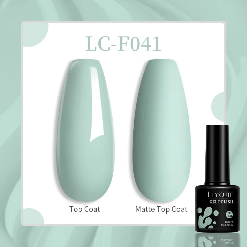 LILYCUTE-esmalte en Gel para uñas, barniz semipermanente para manicura, con LED UV, 129 colores, 7ML
