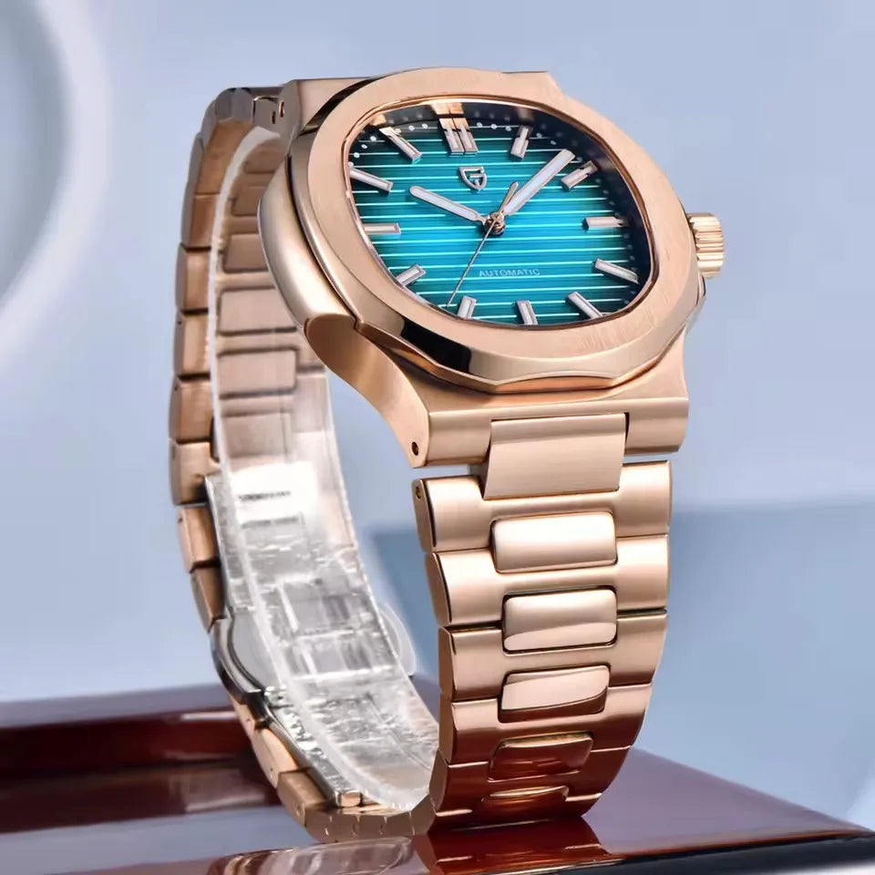 PAGANI DESIGN nuevo reloj mecánico deportivo elegante reloj luminoso de acero inoxidable para hombre zafiro Gaviota ST16 Movt relojes para hombre