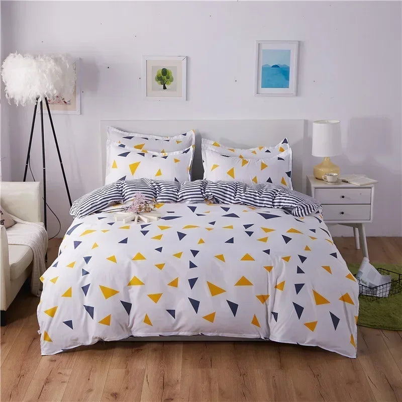 Juego de fundas de edredón de tamaño King de dibujos animados, 220x240, agradable para la piel, manta, funda de edredón y funda de almohada