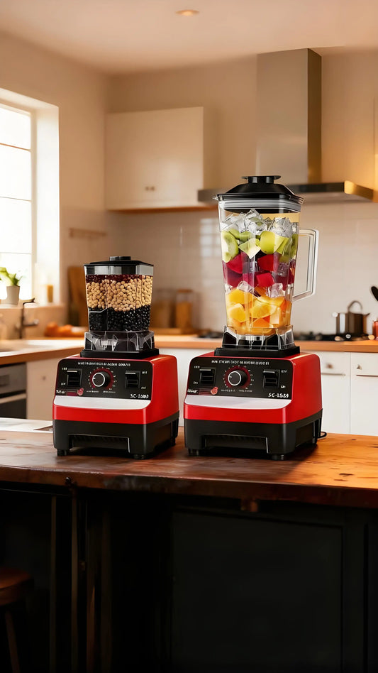 Licuadora y Batidora Profesional 2 en 1 - Trituradora de Hielo de Alta Potencia de 2L, Preparador de Smoothies, Procesador de Leche de Soya y Alimentos para Cocina Doméstica
