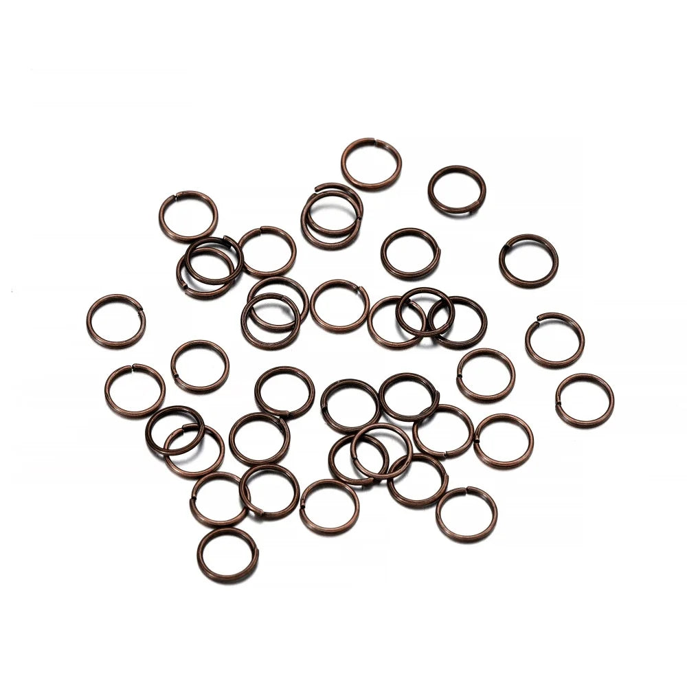 50-200 unids/lote 3-20mm anillos de salto conectores de anillos divididos para joyería Diy encontrar accesorios suministros al por mayor