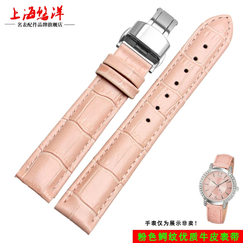 10mm 12mm 14mm 15mm 16mm 18m blanco rojo rosa para Casio Tissot correa de cuero genuino correa de reloj de mujer accesorios de pulsera
