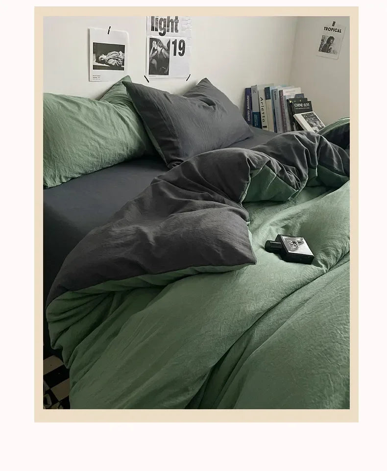 Juegos de edredón de cama, funda nórdica, sábanas con funda de almohada, juego de ropa de cama para cama Queen/King, edredones de cama