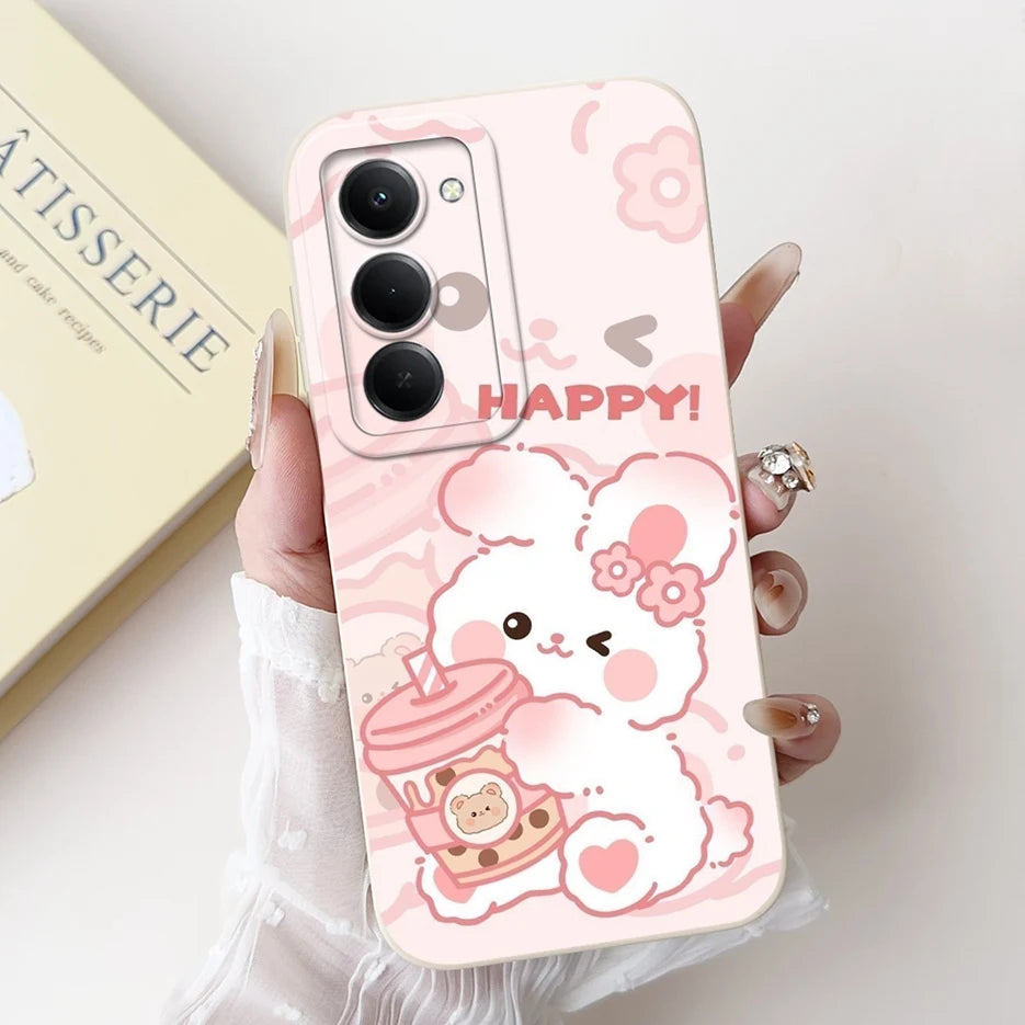 Para Xiaomi Redmi 15 4G 5G funda bonita Panda conejo funda de dibujos animados a prueba de golpes funda de teléfono para Xiaomi Redmi 15 5G Redmi15 4G bolsas suaves