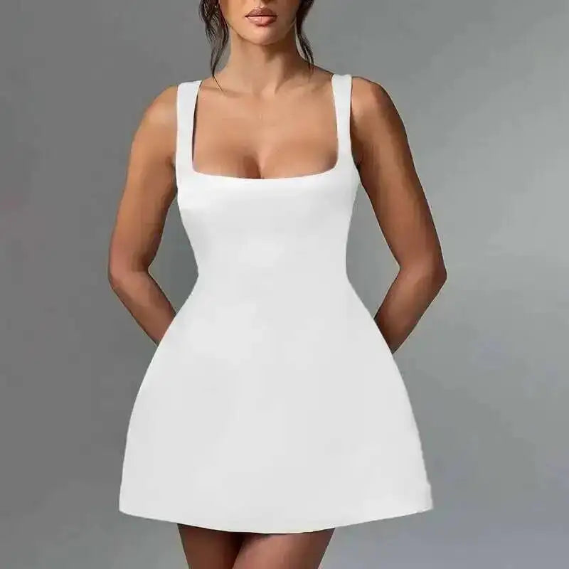 Townlike-vestido sin mangas de verano para mujer, traje Sexy con tirantes y espalda descubierta, 2024