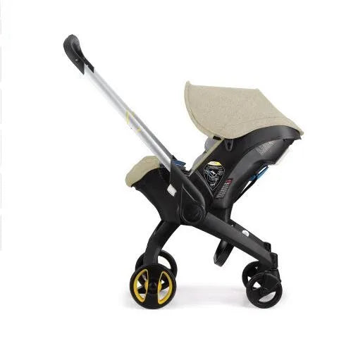 Cochecito de bebé 4 en 1 con asiento de coche, cochecito de bebé plegable con paisaje alto, cochecitos para recién nacidos, carrito 3 en 1