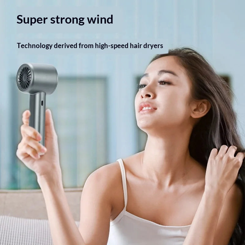 Ventilador Portátil de Mano HOMEFISH, Recargable por USB, de Alta Velocidad, para Uso Personal