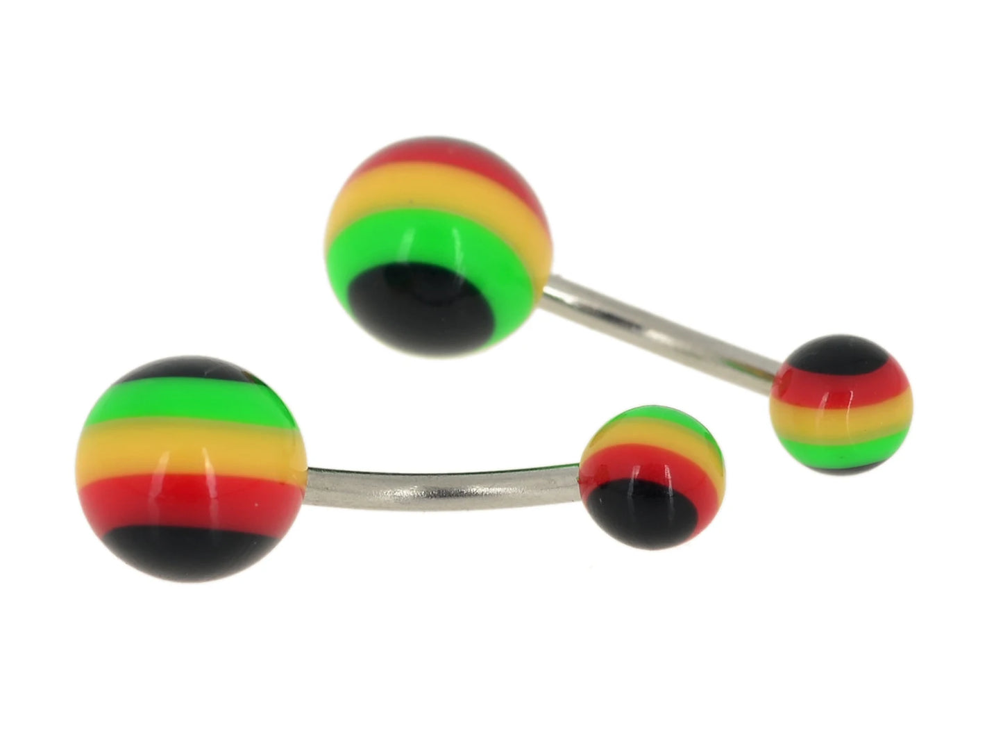 5 unids/lote negro blanco Sexy barras de vientre cuerpo Piercing botón anillo ombligo barra joyería labio Piercing joyería de moda Unisex