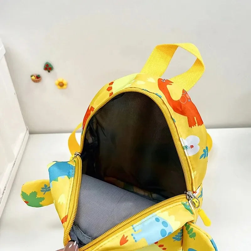Mochilas bonitas de dinosaurio de dibujos animados para bebé, mochila escolar para guardería, mochilas escolares para niños y niñas, mochila ajustable con animales para chico