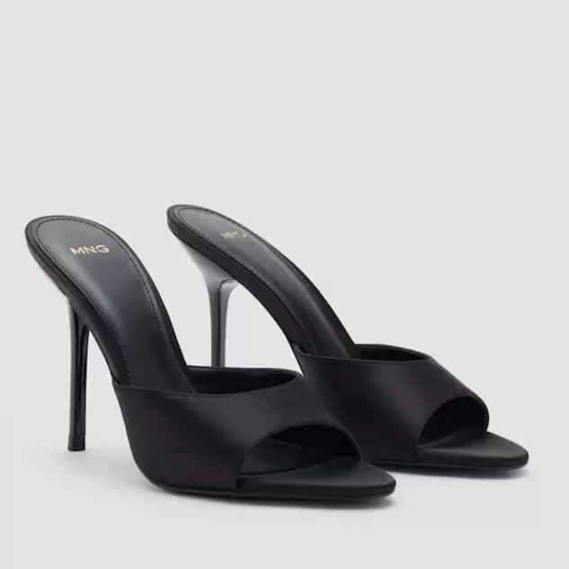 Nuevas Sandalias de Tacón Alto y Fino para Mujer, Verano 2026, con Punta en Pico, Elegantes, de Satén, Sexys, con Punta Abierta, Tipo Stiletto