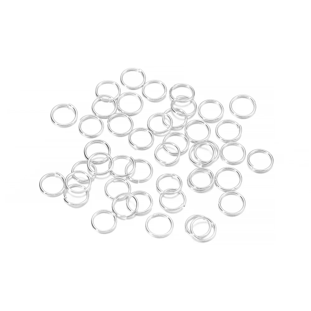 50-200 unids/lote 3-20mm anillos de salto conectores de anillos divididos para joyería Diy encontrar accesorios suministros al por mayor