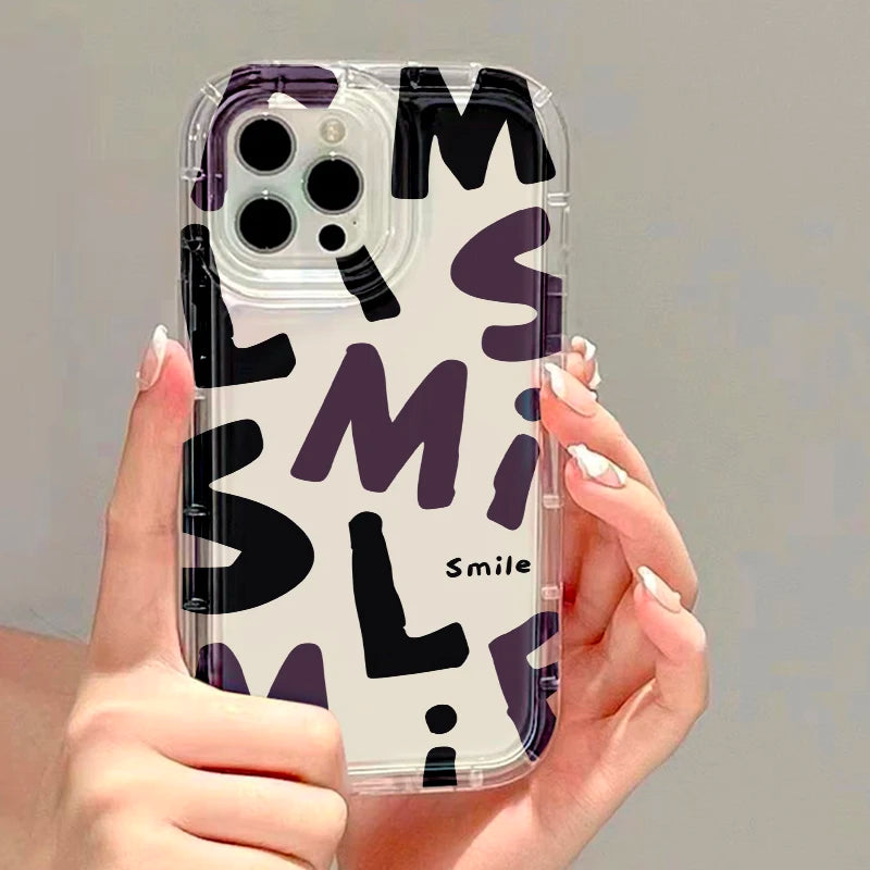 Fundas de teléfono transparentes para iPhone 13, Funda para iPhone 17 Air 16e 15 16 12 11 14 13 Pro Max, Funda de silicona suave con corazón de amor a prueba de golpes