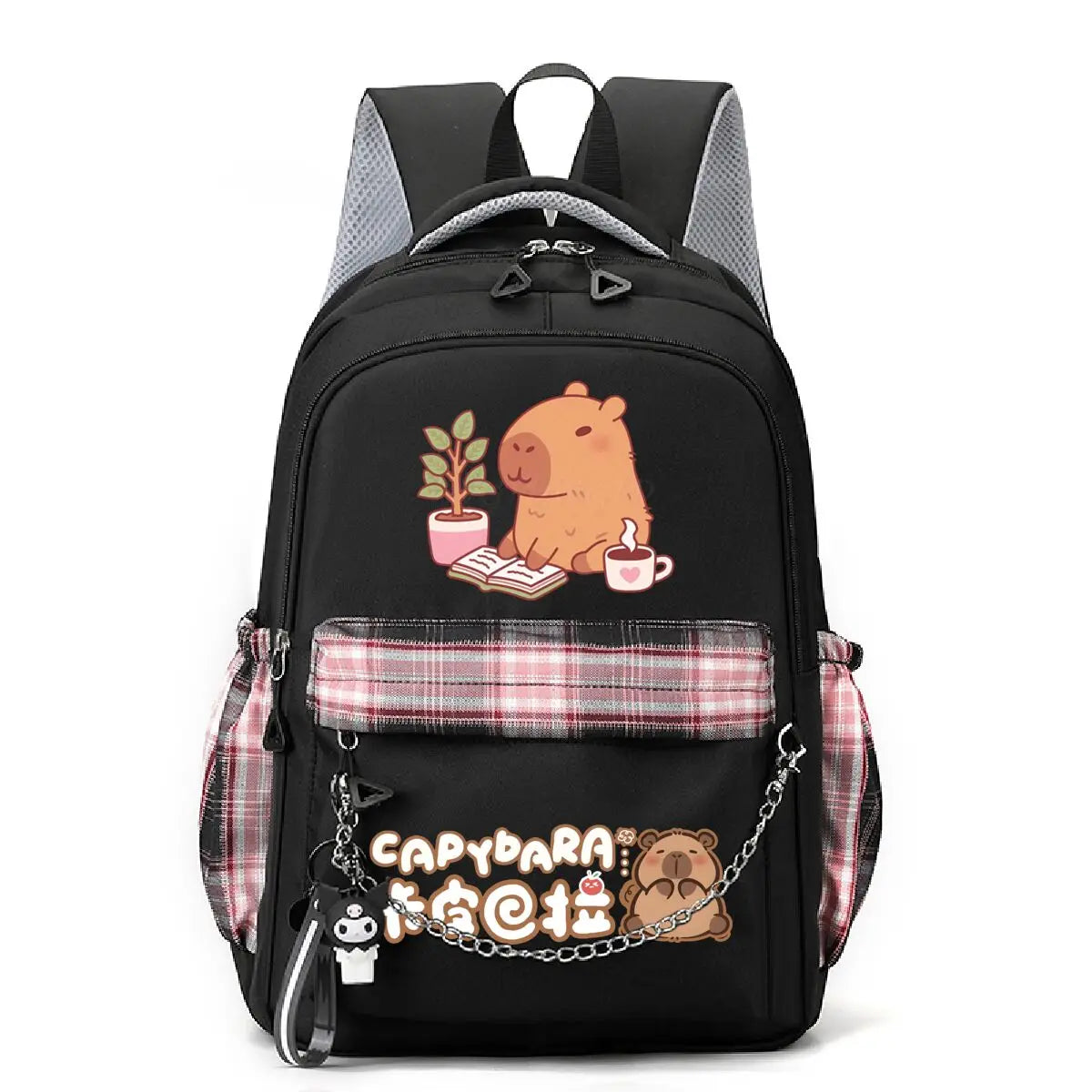 Mochila de dibujos animados de capibara para niñas, estudiantes, adolescentes, niños, Mochila, mochilas escolares informales para mujeres, regalos de cumpleaños para niños