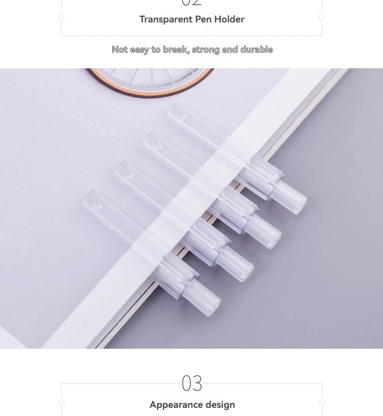 5 unids/set portaminas blanco Simple bolígrafo automático 0,5/0,7mm para estudiantes útiles escolares accesorios de oficina papelería