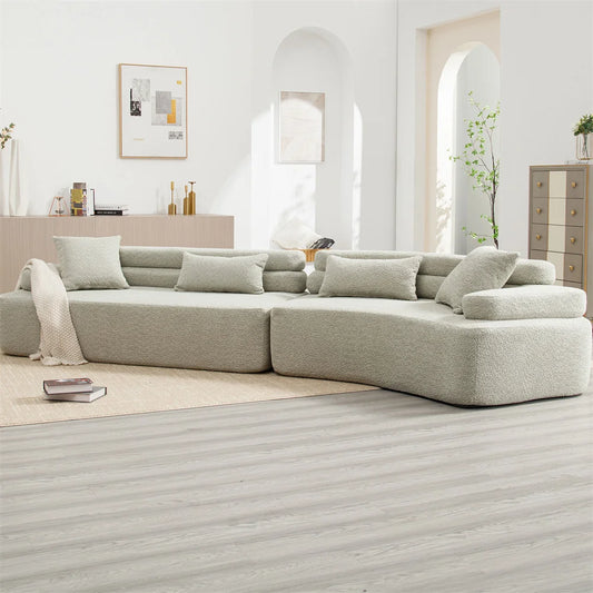 Sofá Modular de Tela con Compresión al Vacío, Sofá sin Estructura en Caja