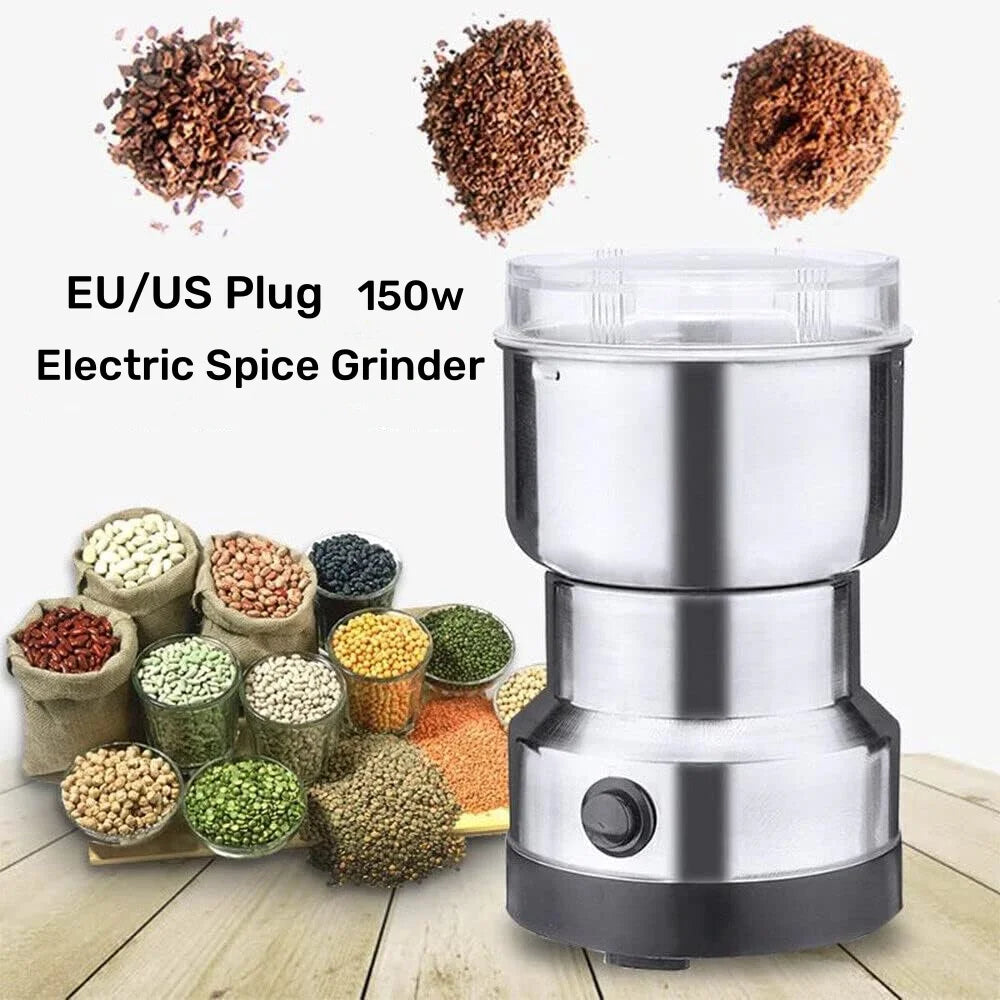 Molino de Granos Multifuncional de 4 Cuchillas para Cocina, Molinillo Eléctrico de Café para el Hogar, Licuadora de Nueces y Especias