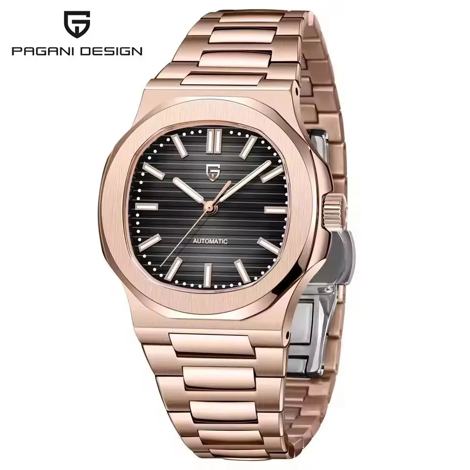 PAGANI DESIGN nuevo reloj mecánico deportivo elegante reloj luminoso de acero inoxidable para hombre zafiro Gaviota ST16 Movt relojes para hombre