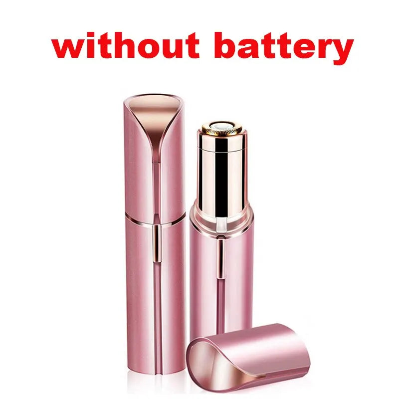 Depiladora eléctrica portátil en forma de lápiz labial para mujer, depilación Facial indolora y efectiva, herramienta de afeitadora para el hogar
