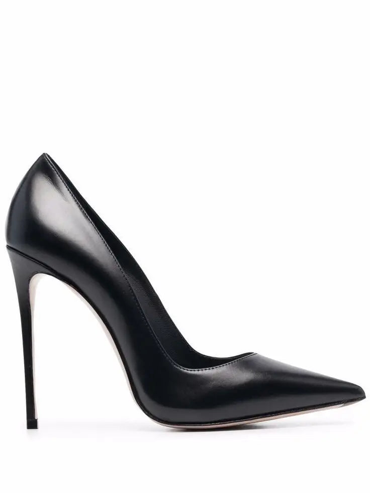 Zapatos de tacón alto sexis con punta estrecha de charol para mujer, tacones de aguja de talla grande, zapatos de tacón coloridos poco profundos y elegantes, zapatos de fiesta de diseñador de lujo