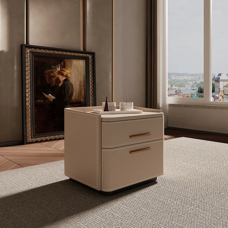 Mesita De Noche De almacenamiento De lujo, cajón Simple estético, mesita De Noche italiana, Mesitas De Noche nórdicas De moda, muebles De dormitorio
