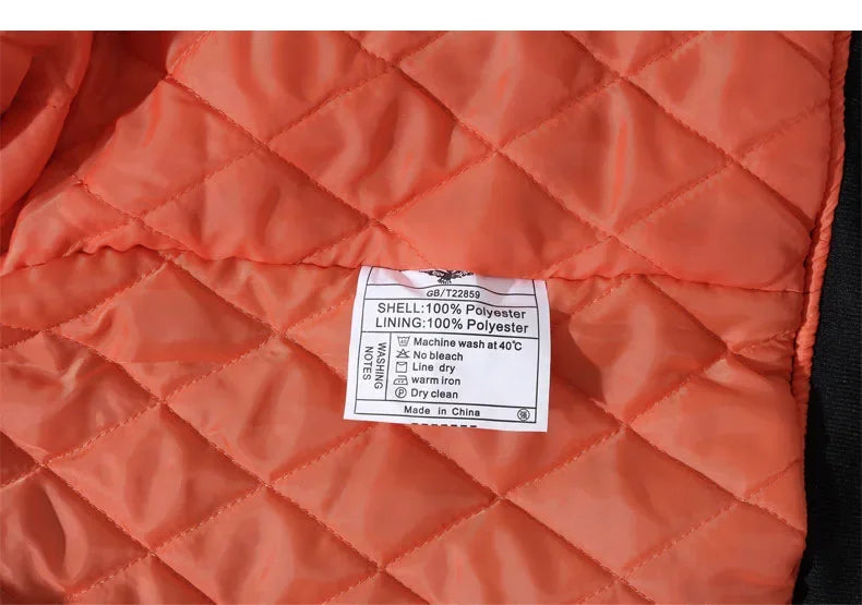 MA-1 chaqueta Bomber de vuelo para hombre, chaquetas informales gruesas y finas con cremallera, abrigo de invierno impermeable para piloto de béisbol, talla grande 8XL