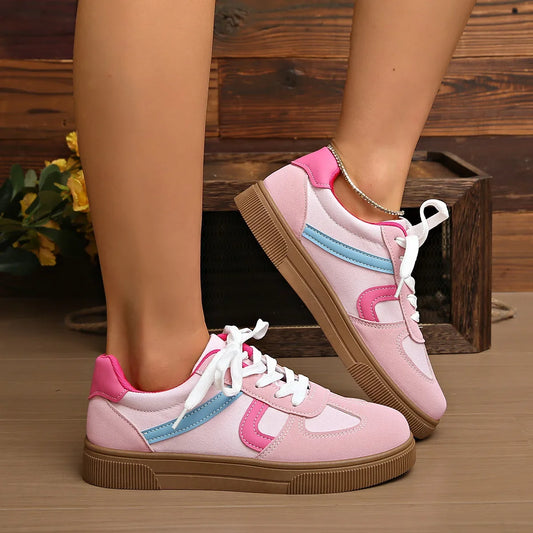 Zapatillas Deportivas Planas para Mujer, Oferta, Colores Variados, Primavera Otoño, Nuevo Estilo, Casuales, para Estudiantes, Suela de Goma