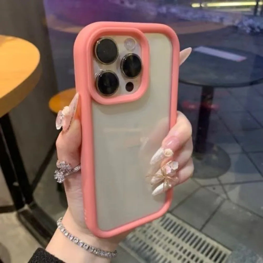 Funda de teléfono transparente de lujo para iPhone 17 Air 11 12 13 14 15 16 17 Pro Max Plus, funda de parachoques transparente a prueba de golpes
