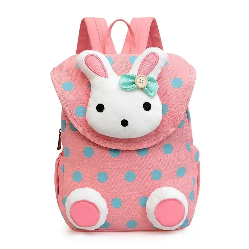 Mochila multicolor estilo conejo para niños, bolso escolar para niños, Mochila de Pascua a la moda para niñas y guardería