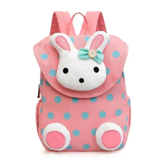 Mochila multicolor estilo conejo para niños, bolso escolar para niños, Mochila de Pascua a la moda para niñas y guardería