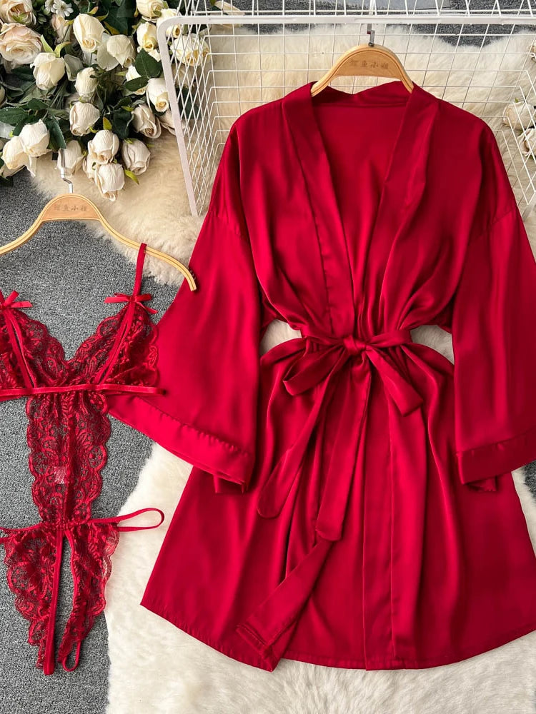 Ropa de dormir para fiesta de San Valentín, Catsuits combinados, peleles de tiras de malla eróticos íntimos ajustados, monos de mujer, lencería, conjuntos sexys