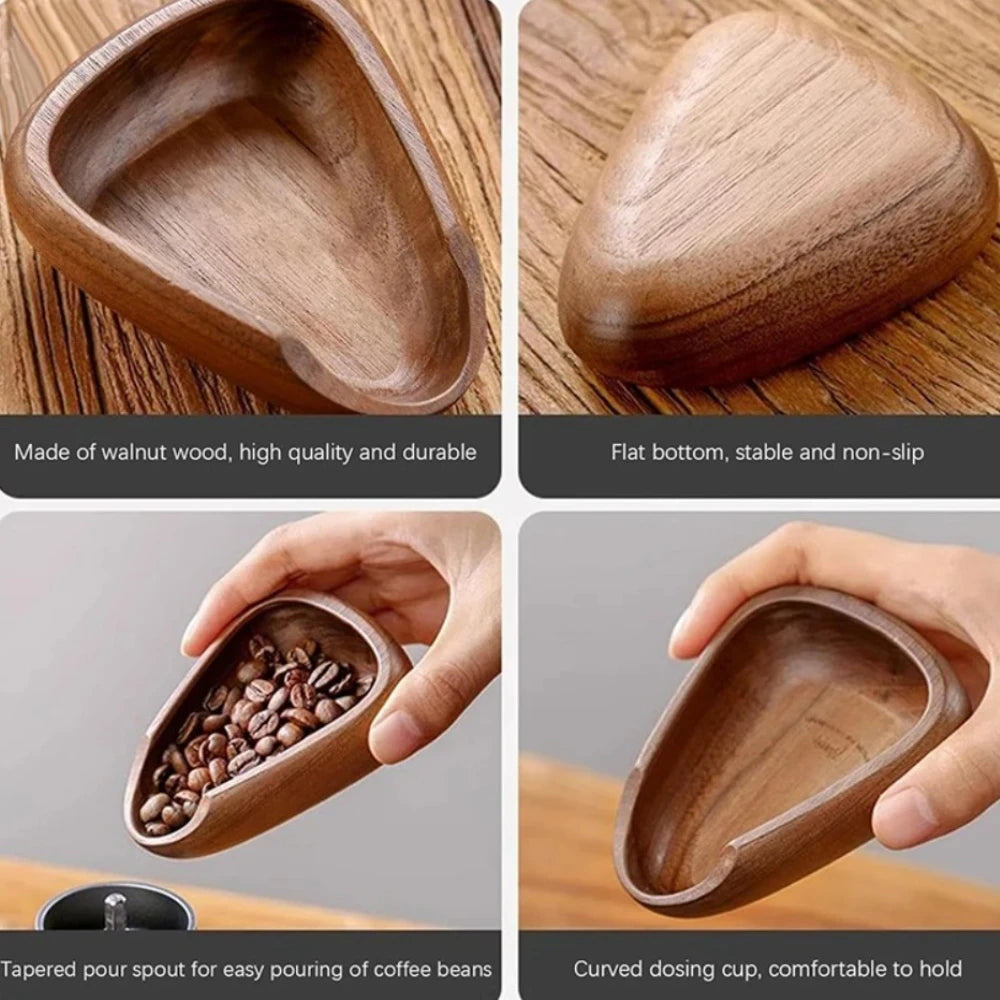Juego de taza dosificadora de granos de café, tazón medidor de granos de café y botella pulverizadora, plato receptor de polvo pequeño vacío, taza dosificadora, 1 Juego