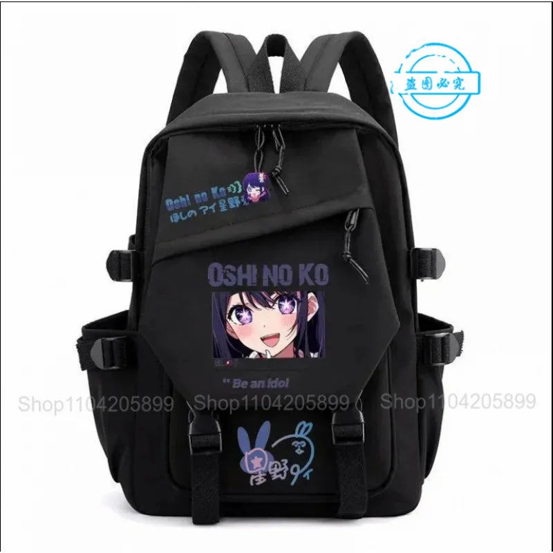 Mochila OSHI NO KO, mochila de anime recomendada para niños, mochila escolar para estudiantes, regalo para niñas, mochila de viaje diaria bonita
