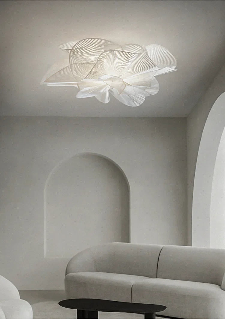 Lámparas de techo clásicas nórdicas, lámpara de diseño moderno de PVC en blanco y negro, iluminación para decoración del hogar y dormitorio, luces colgantes LED para comedor