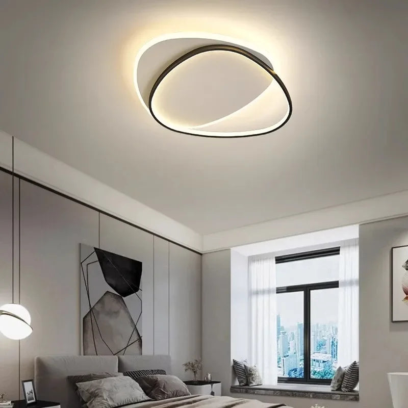 Luces de techo LED redondas modernas para dormitorio Simple, lámparas de estudio para sala de estar, iluminación interior, decoración del hogar, accesorios de lámpara brillante