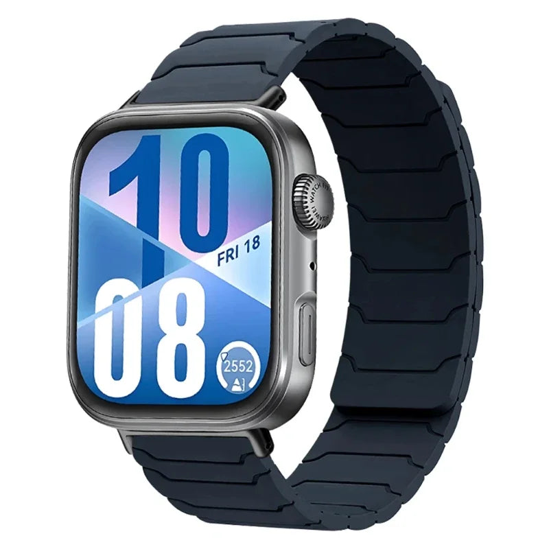 Correas magnéticas de silicona para Huawei Watch Fit 4/Fit 3, pulsera deportiva de repuesto para Huawei Watch Fit 4 Pro/4 Correa