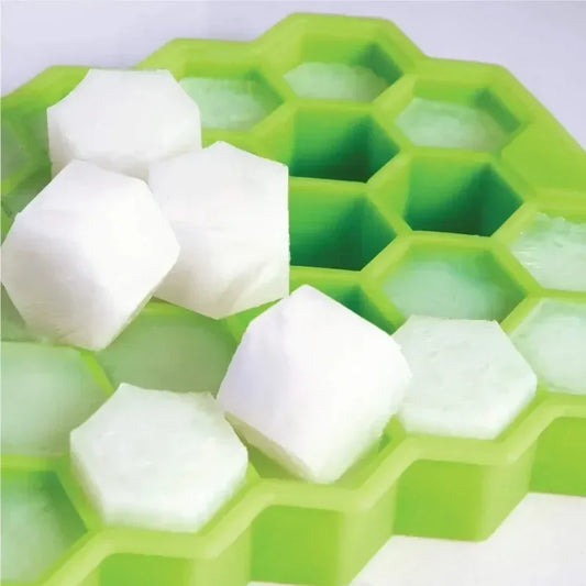 Molde para cubitos de hielo de 37 cavidades, molde para cubitos de hielo de silicona reutilizable, máquina para hacer helados sin BPA con tapas, molde para paletas DIY, bandejas para cubitos de hielo