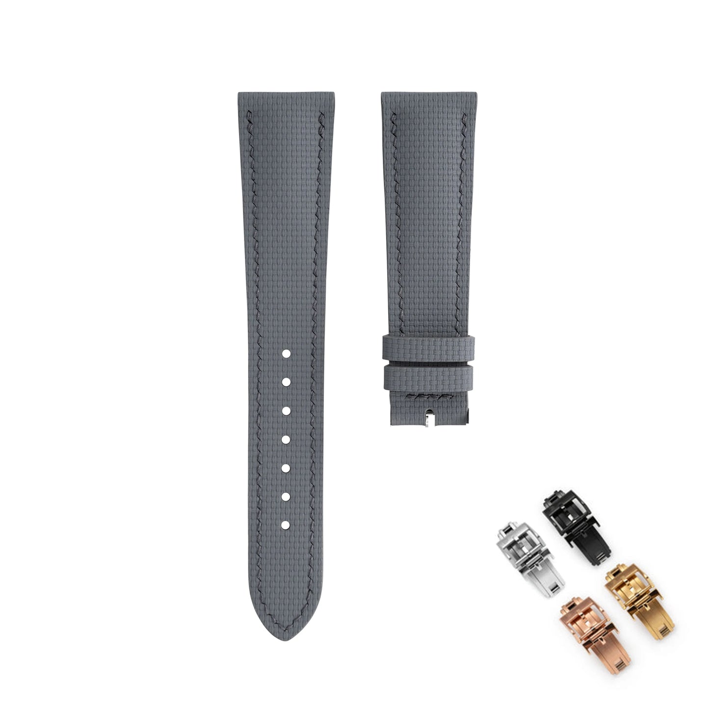 Correa de reloj de goma FKM de 18mm, 19mm, 20mm, 21mm y 22mm, compatible con Omega Seamaster 150 Omega Speedmaster Swatch