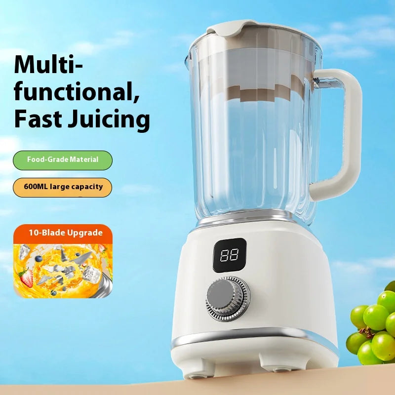 Nueva Licuadora Doméstica con 10 Cuchillas, 3000mAH, Multifuncional, Trituradora de Hielo, Extractor de Jugos, Alta Tasa de Extracción, Utensilios de Cocina