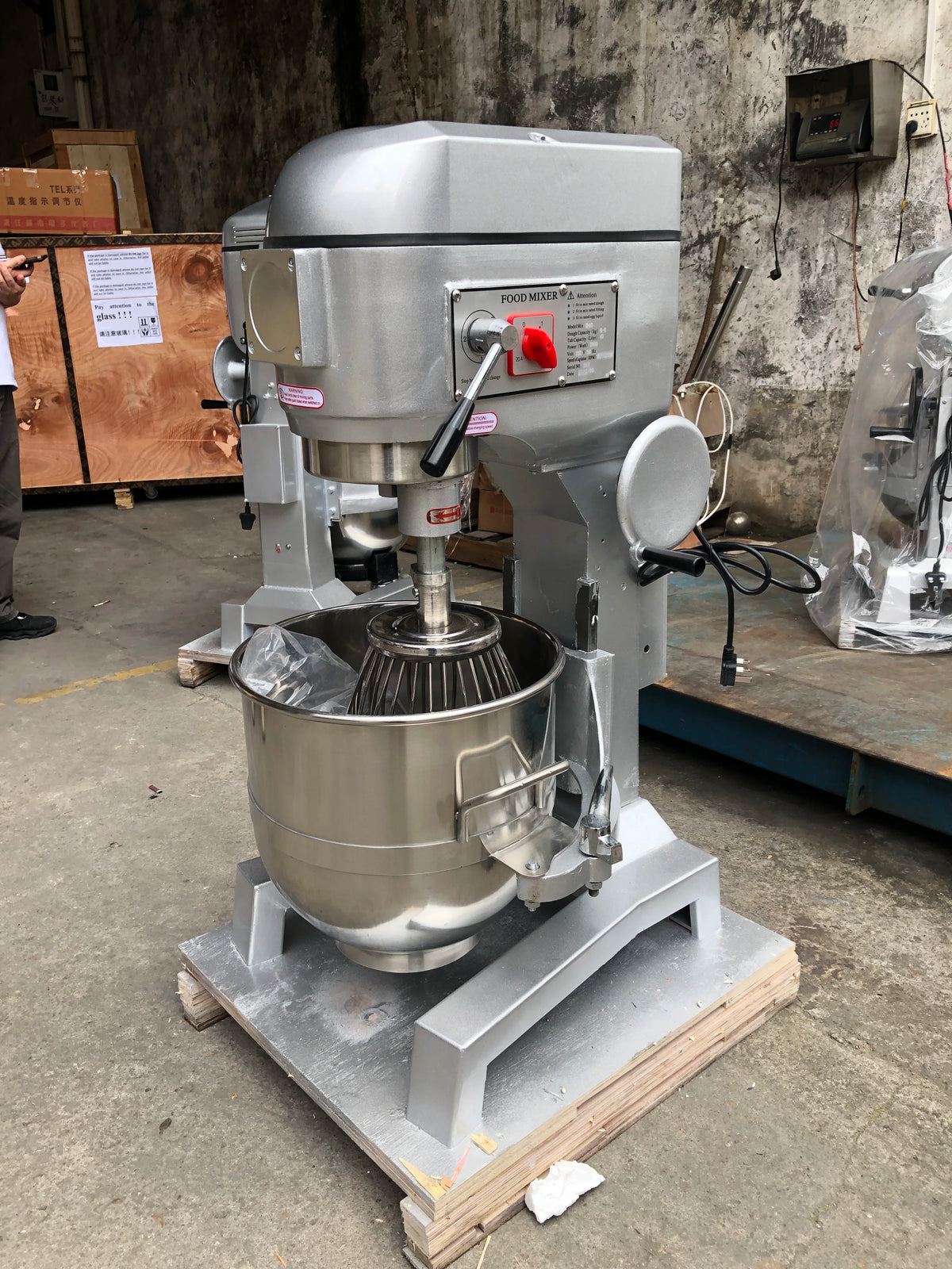 Batidora Industrial comercial, 10l, 20l, 30l, 60l, 80l, soporte de cocina, masa planetaria para alimentos, pan, masa, pastel, máquina mezcladora para panadería