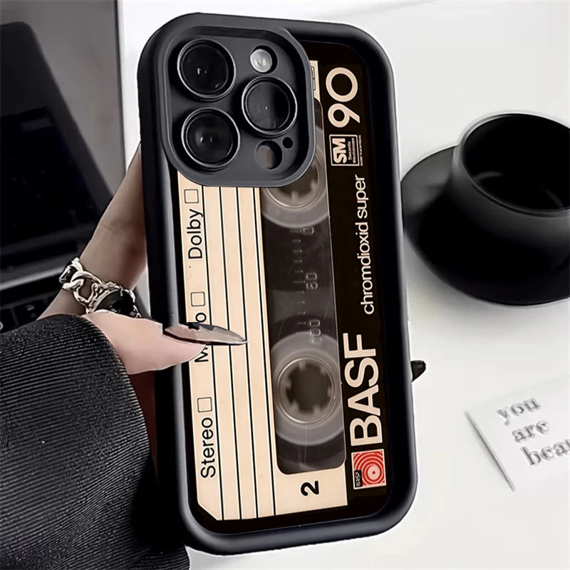 Funda de teléfono suave de silicona con patrón de cinta de la suerte para Xiaomi Redmi 13C 14C 13 12 4G Redmi Note 14 13 12 11 Pro Plus 5G 12S 11S