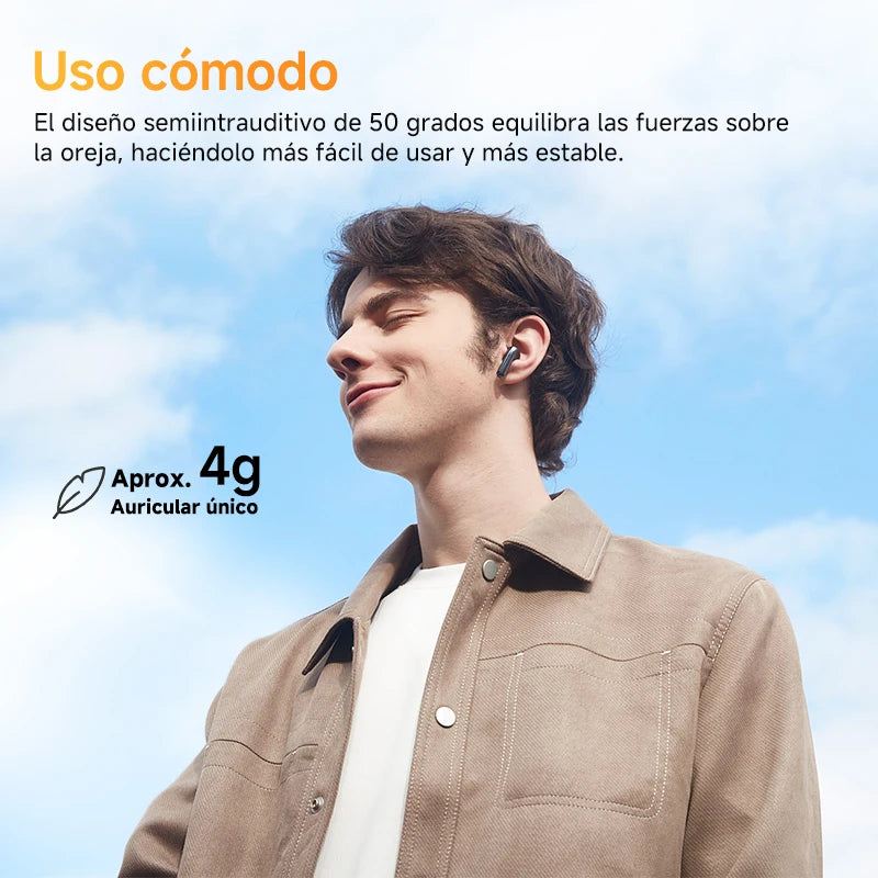 QCY HT10 AilyBuds Pro + auriculares inalámbricos Bluetooth Hi Res LDAC Audio adaptable ANC cancelación activa de ruido auriculares 28H